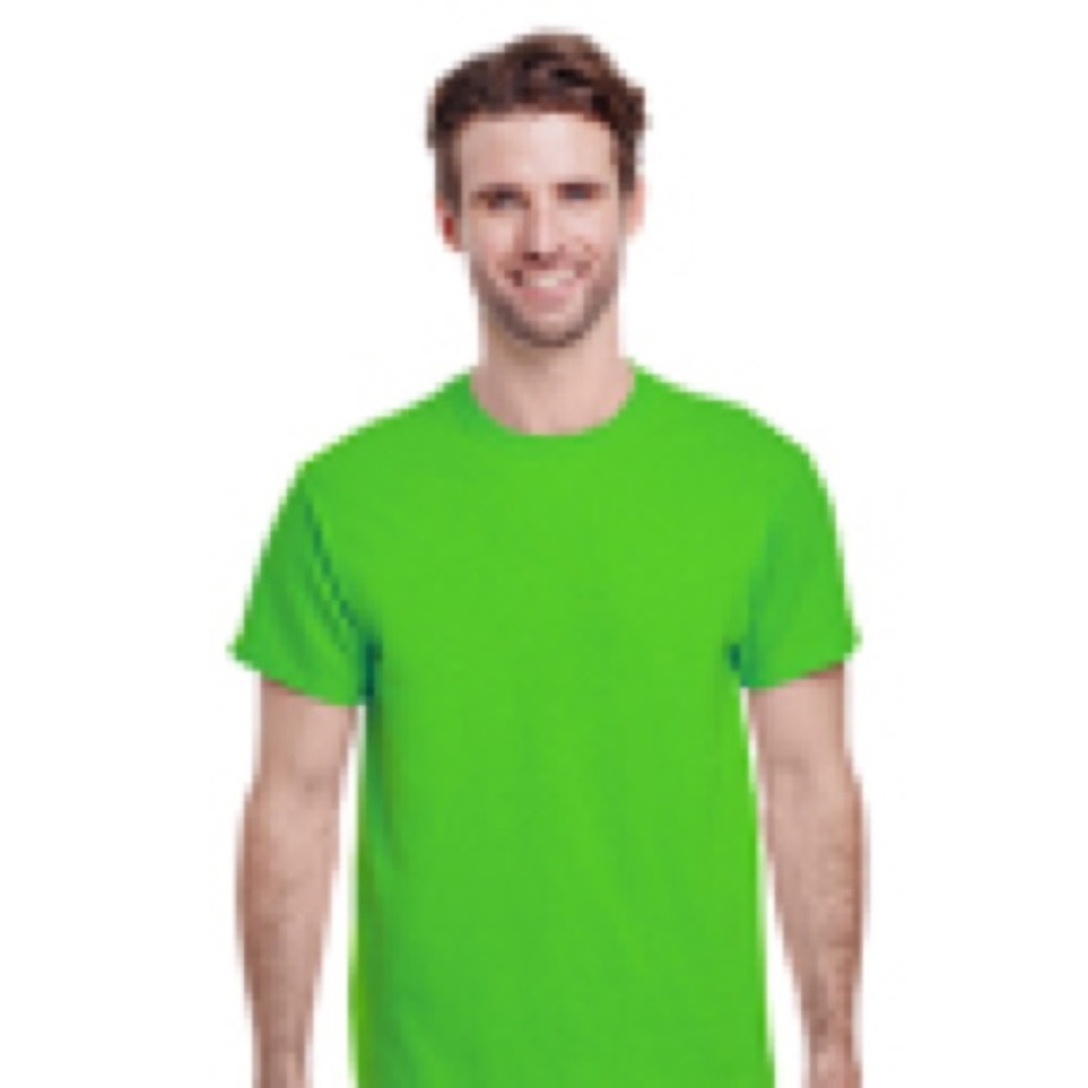 NEW Gildan 100% Cotton Tee Shirt - Lime